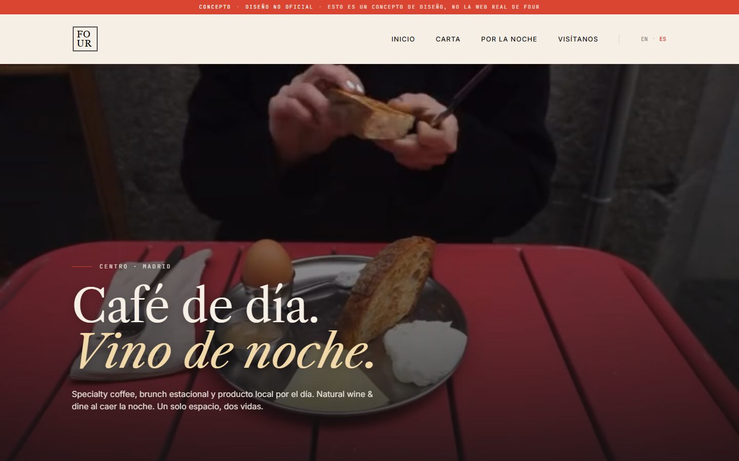FOUR Madrid — concepto web